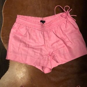 Pink Linen JCrew Shorts